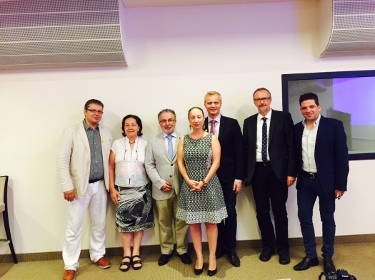 The new Executive Council of EFPA :  President: Telmo Mourinho Baptista  (Portugal)  Secretary General: Robertas Povilaitis (Lithuania)  Treasurer : Christoph Steinebach (Germany) new  EC Member : Tor Levin Hofgaard (Norway)  EC Member : Eleni Karayianni (Cyprus) new  EC Member ; Bruna Zani (Italy) new  EC Member: Bernard Caruana (Malta); Foto: EFPA