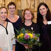 Das BÖP-Büro Team, v.l.n.r: Mag. Lobarzewski, Frau Wilfling. Mag. Glantschnig, Mag. Krieger